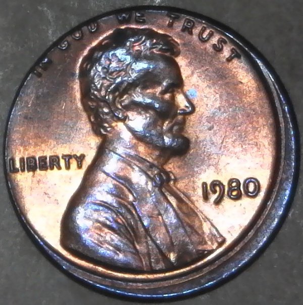 1980-P-Lincoln-Memorial-Cent-With-Misaligned-Die-And-Partial-Collar-Error-Bought-Off-Of-Ebay